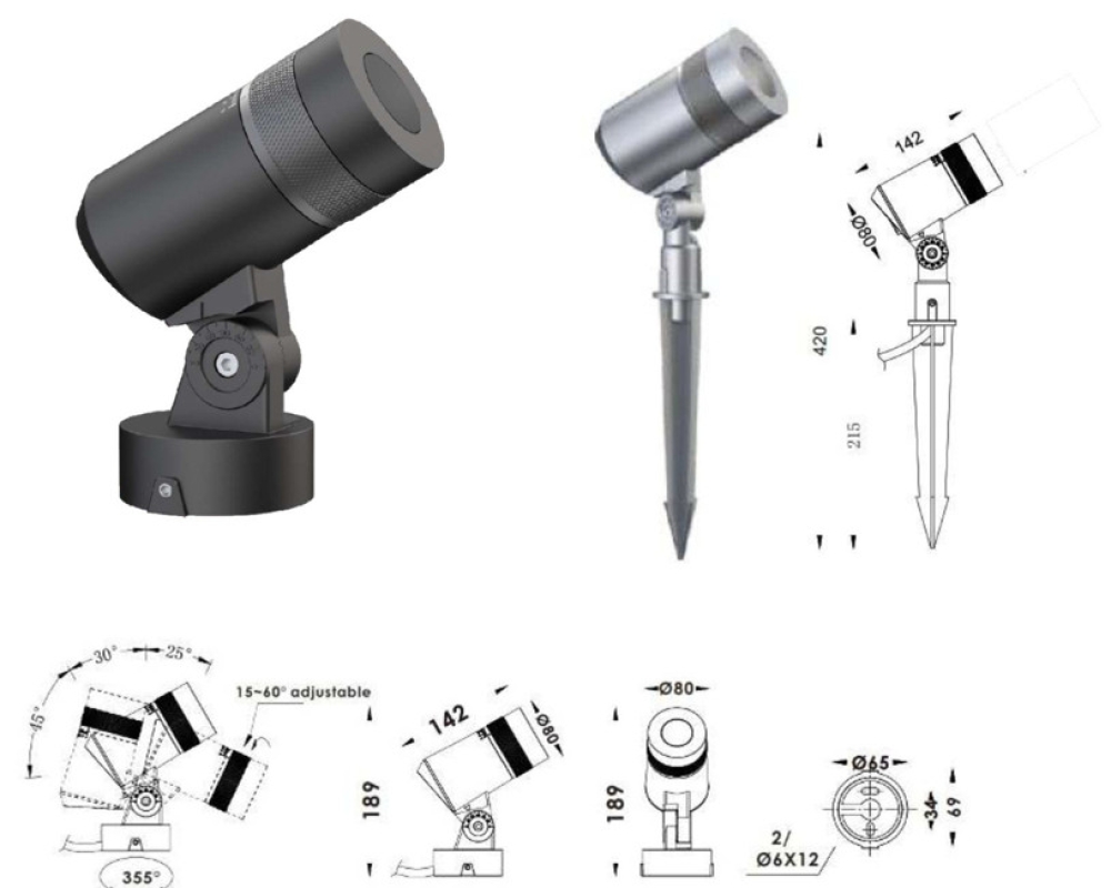 Đèn Chiếu Cây - Flood Light - HP-LF308B