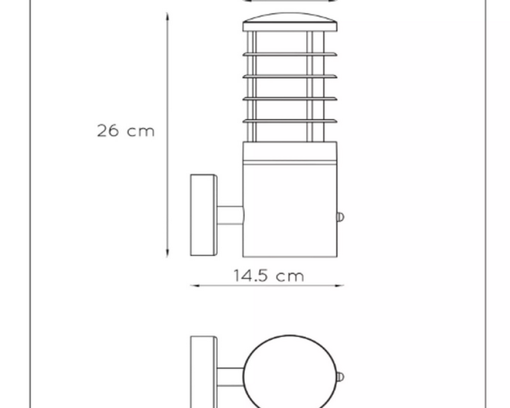 Wall light Outdoor - Ø 9 cm - 1xE27