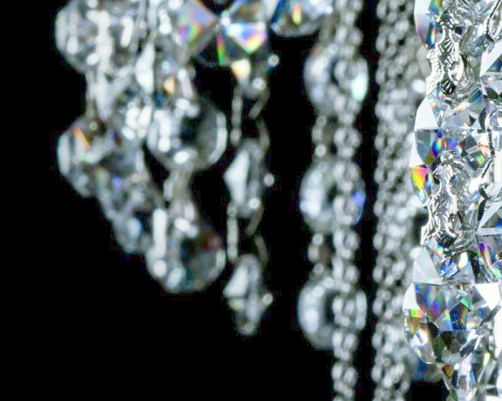 Crystal Light Fitting ERIN nickel