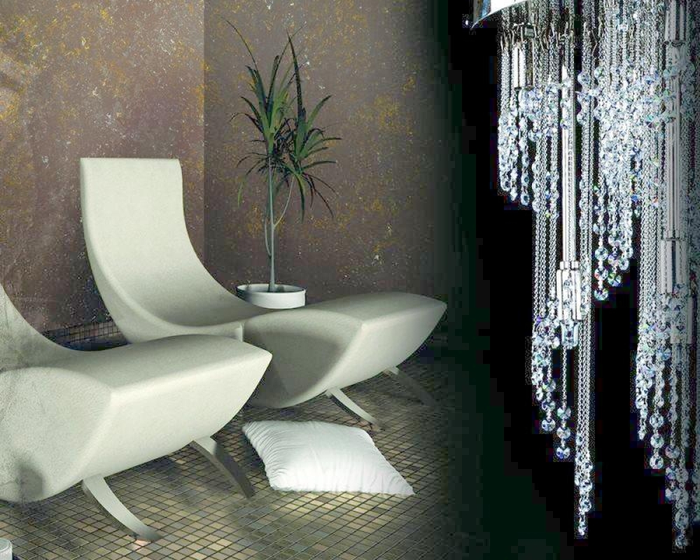 Crystal Light Fitting ERIN nickel