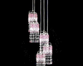 Crystal Light Fitting SMALL GAME 01-05 COLOUR MIX